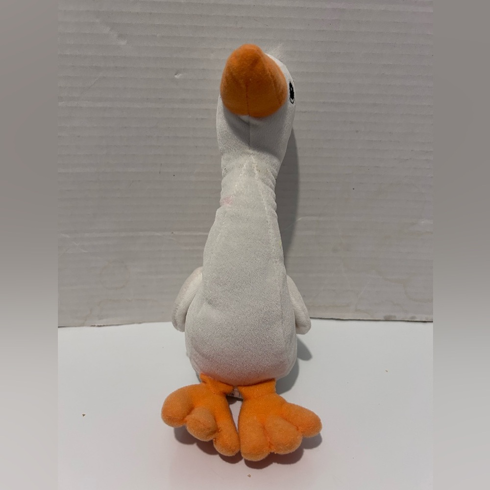 Vtg Precious Moments Enesco Tender Tails white GOOSE Beanie Plush Beanbag Stuffy